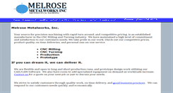 Desktop Screenshot of melrosemetalworks.com