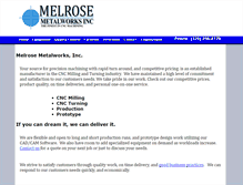 Tablet Screenshot of melrosemetalworks.com